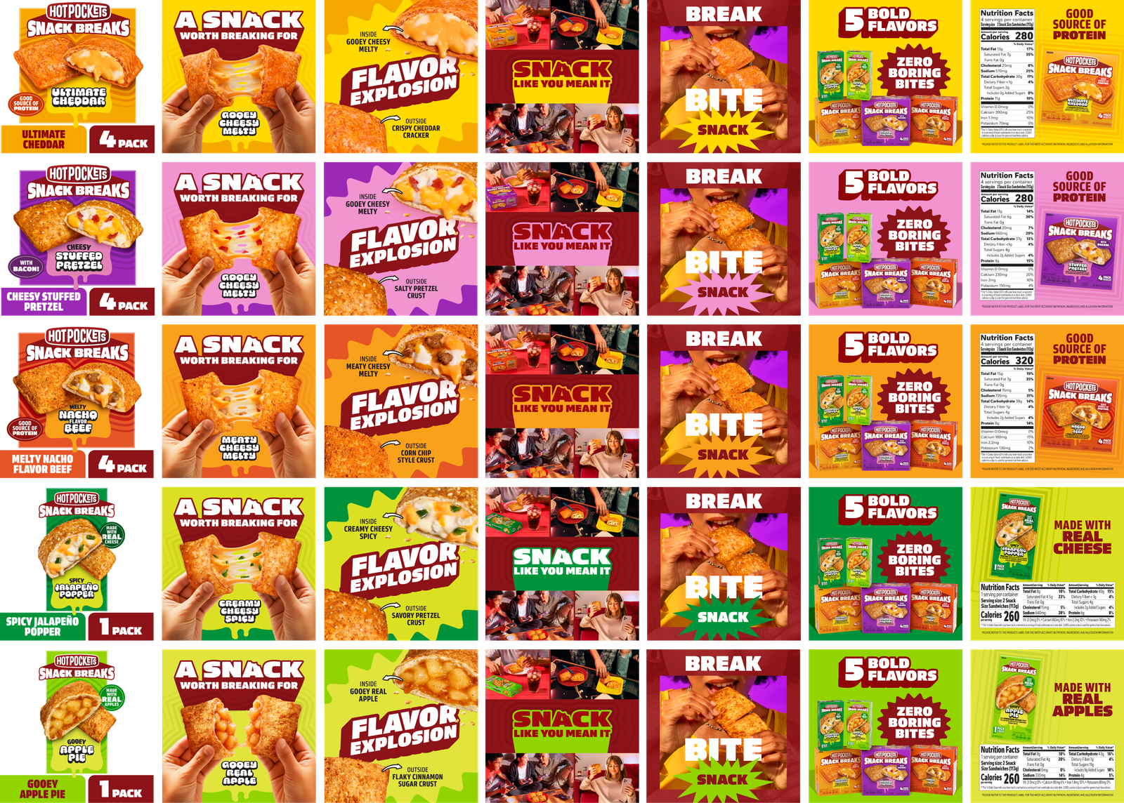 Hot Pockets Carousel Tiles