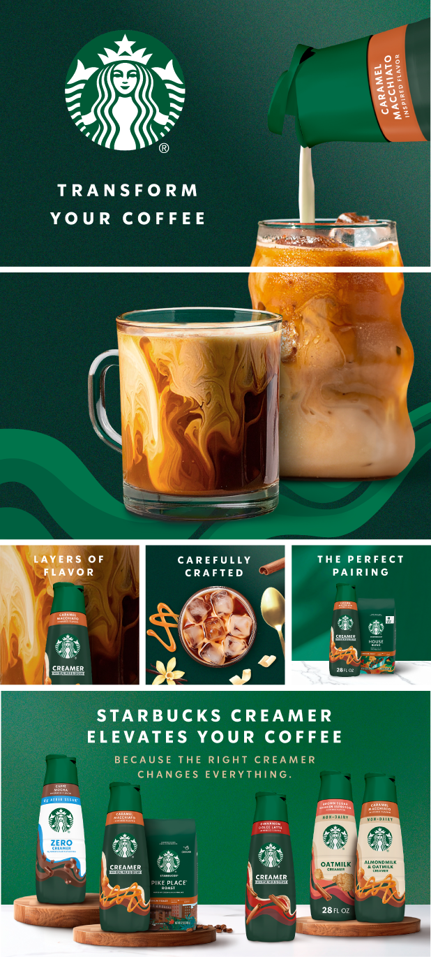 Starbucks Creamer Enhanced Content