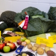 Vegetables on display